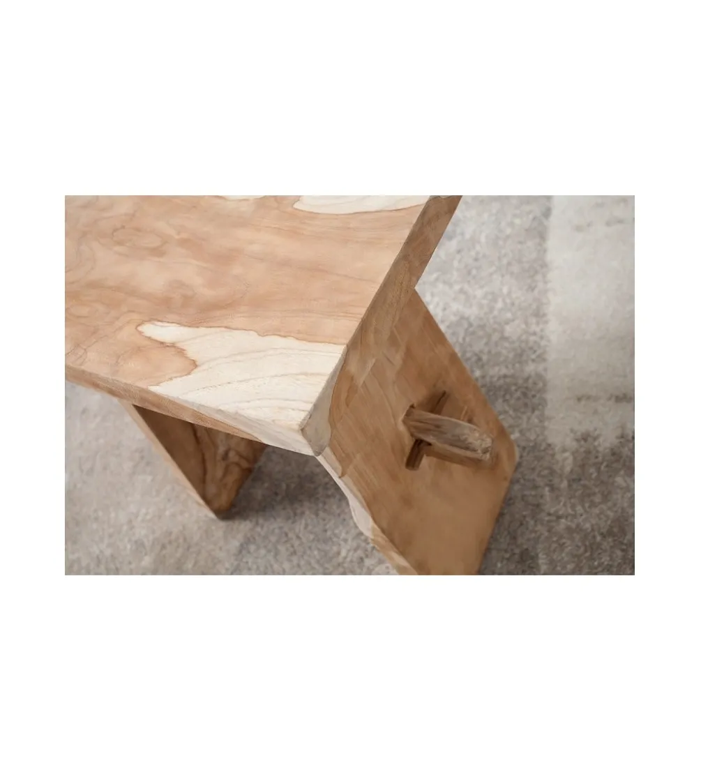 Taboret Zen 40 cm z naturalnego drewna