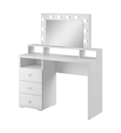 Toaletka DIVA 120 cm biała z oświetleniem