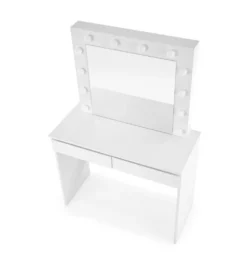 Toaletka HOLLYWOOD 94 cm biała z oświetleniem LED