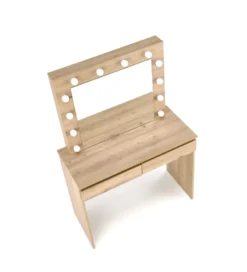 Toaletka HOLLYWOOD 94 cm dąb artisan z oświetleniem LED