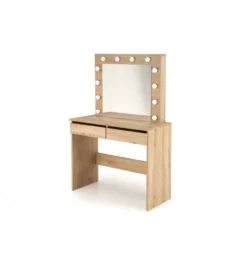 Toaletka HOLLYWOOD 94 cm dąb artisan z oświetleniem LED