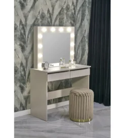 Toaletka HOLLYWOOD 94 cm kaszmir z oświetleniem LED