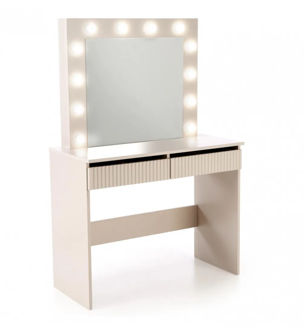 Toaletka HOLLYWOOD 94 cm kaszmir z oświetleniem LED