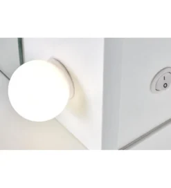 Toaletka HOLLYWOOD XL 120 cm biała z oświetleniem LED
