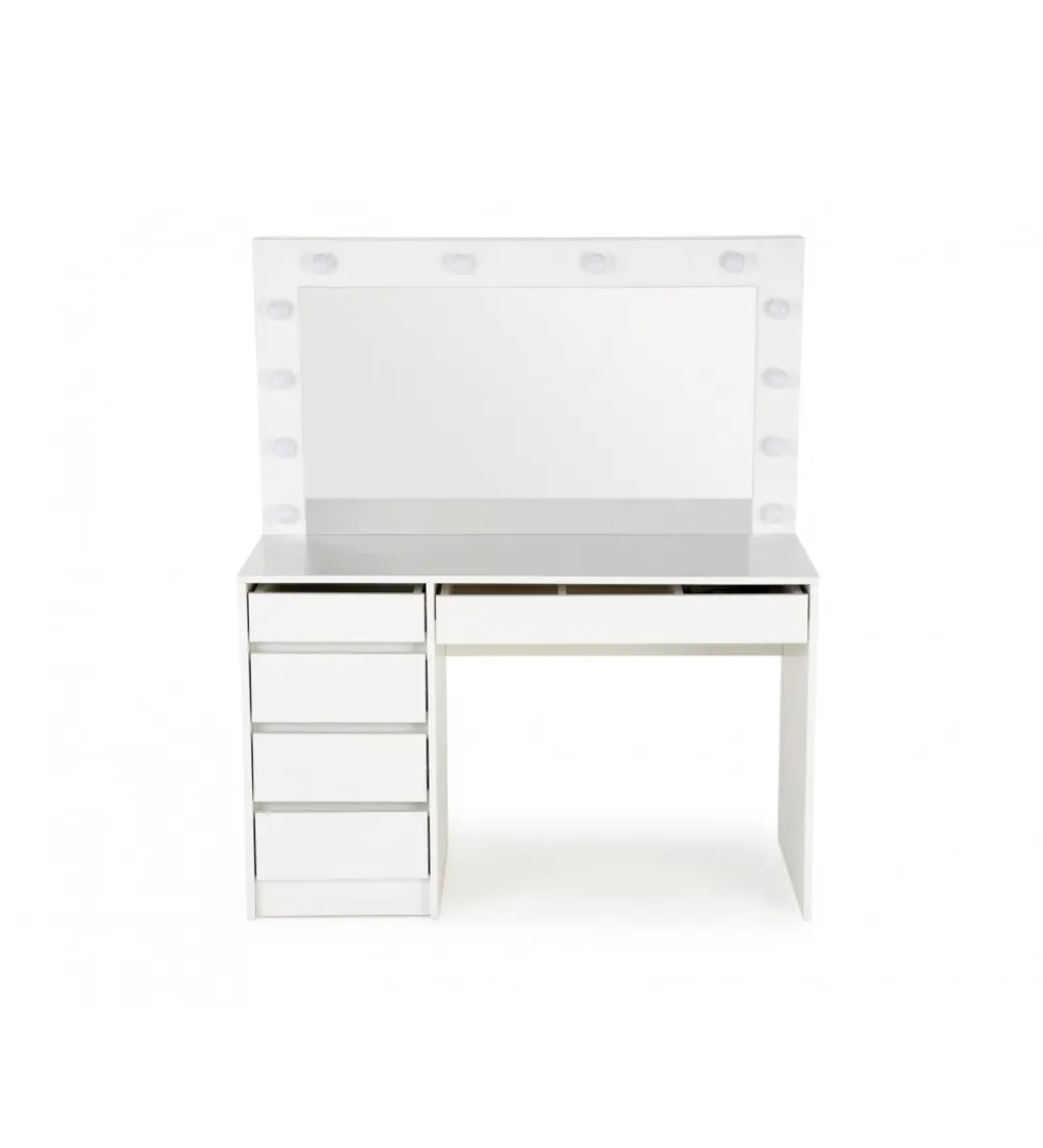 Toaletka HOLLYWOOD XL 120 cm biała z oświetleniem LED