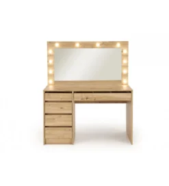Toaletka HOLLYWOOD XL 120 cm dąb artisan z oświetleniem LED