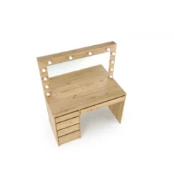 Toaletka HOLLYWOOD XL 120 cm dąb artisan z oświetleniem LED