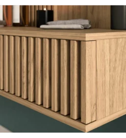 Toaletka wisząca ENTSIAN 85 cm w optyce dąb artisan