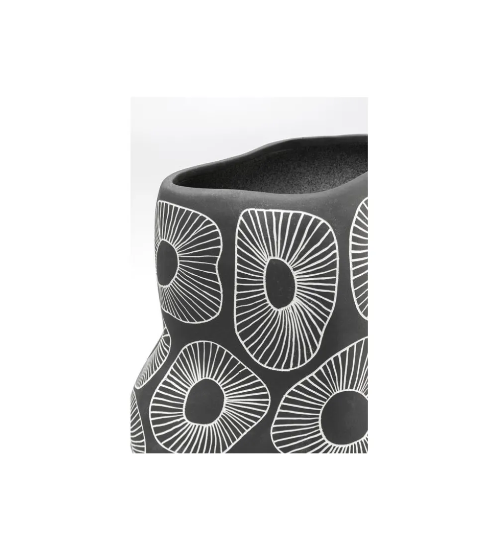 Wazon ANEMONE 33 cm szare