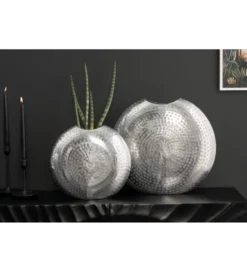 Wazon BRILANT set 2 srebrny