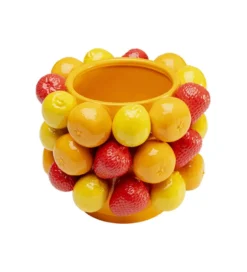 Wazon FRUIT PARADE 20 cm czerwono żółty