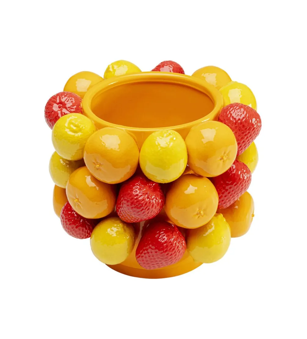 Wazon FRUIT PARADE 20 cm czerwono żółty