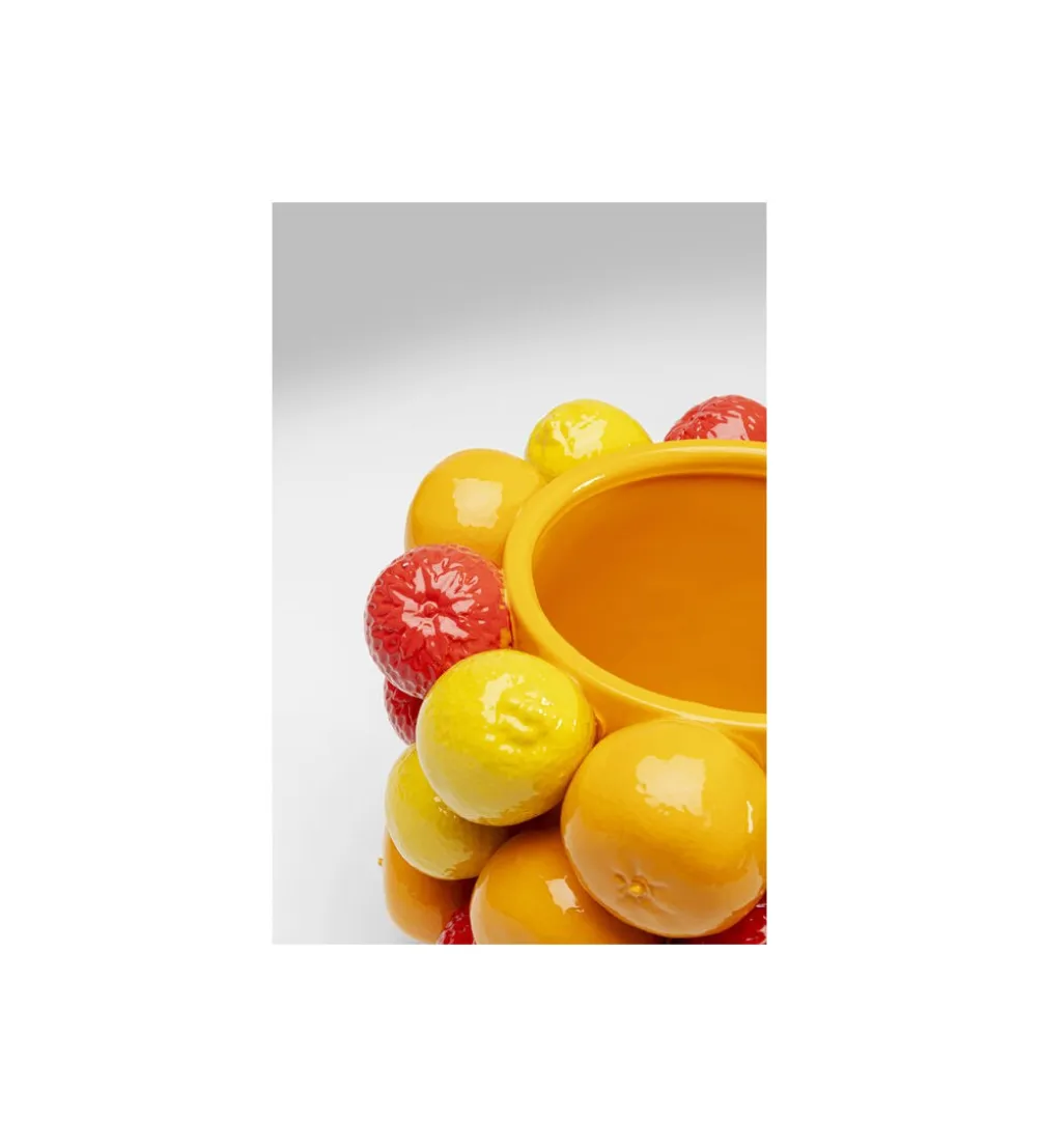 Wazon FRUIT PARADE 20 cm czerwono żółty