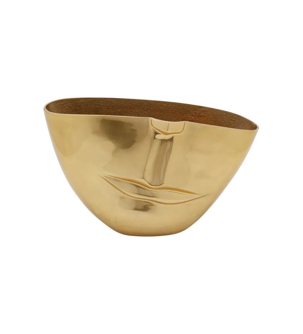 Wazon HALF FACE 46 cm złoty