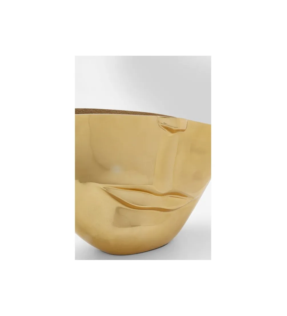 Wazon HALF FACE 46 cm złoty