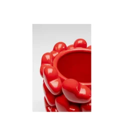 Wazon Hearts 33 cm czerwony