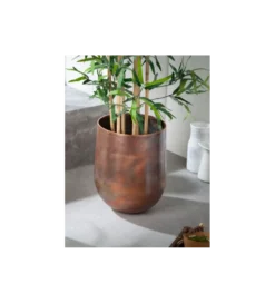 Wazon HOLOCEN L SET 2 W Kolorze Podpalanej Miedzi