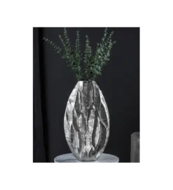 Wazon ORGANIC 45 cm srebrny