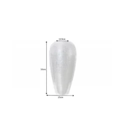 Wazon ORIENT 50 cm srebrny