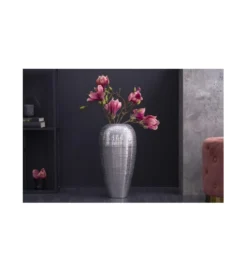 Wazon ORIENT 50 cm srebrny