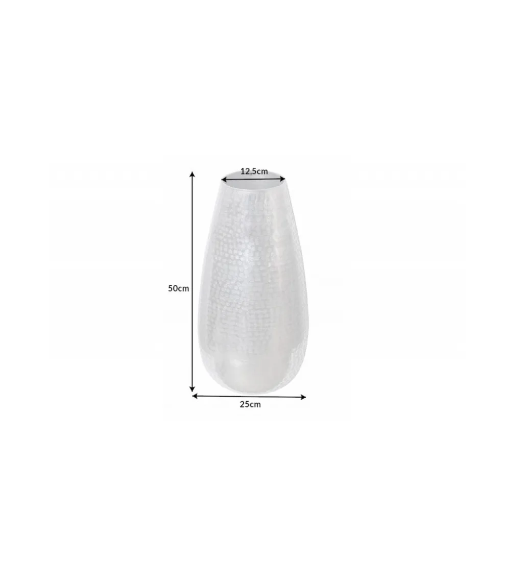 Wazon ORIENT 25 cm srebrny