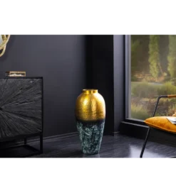Wazon ORIENT L 65 cm złoto z patyną