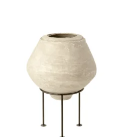 Wazon Papier Mache Biały