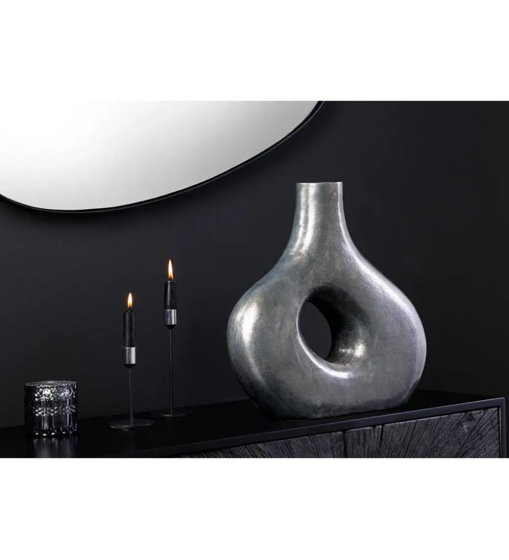 Wazon RING 30 cm ciemnoszary