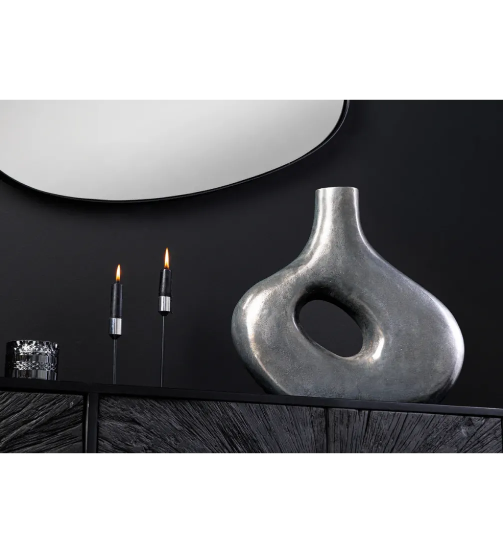 Wazon RING 30 cm ciemnoszary