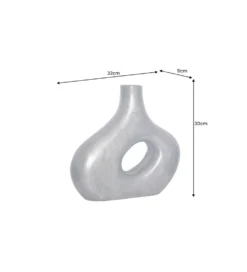 Wazon RING 30 cm ciemnoszary