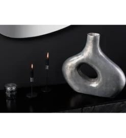 Wazon RING 30 cm ciemnoszary