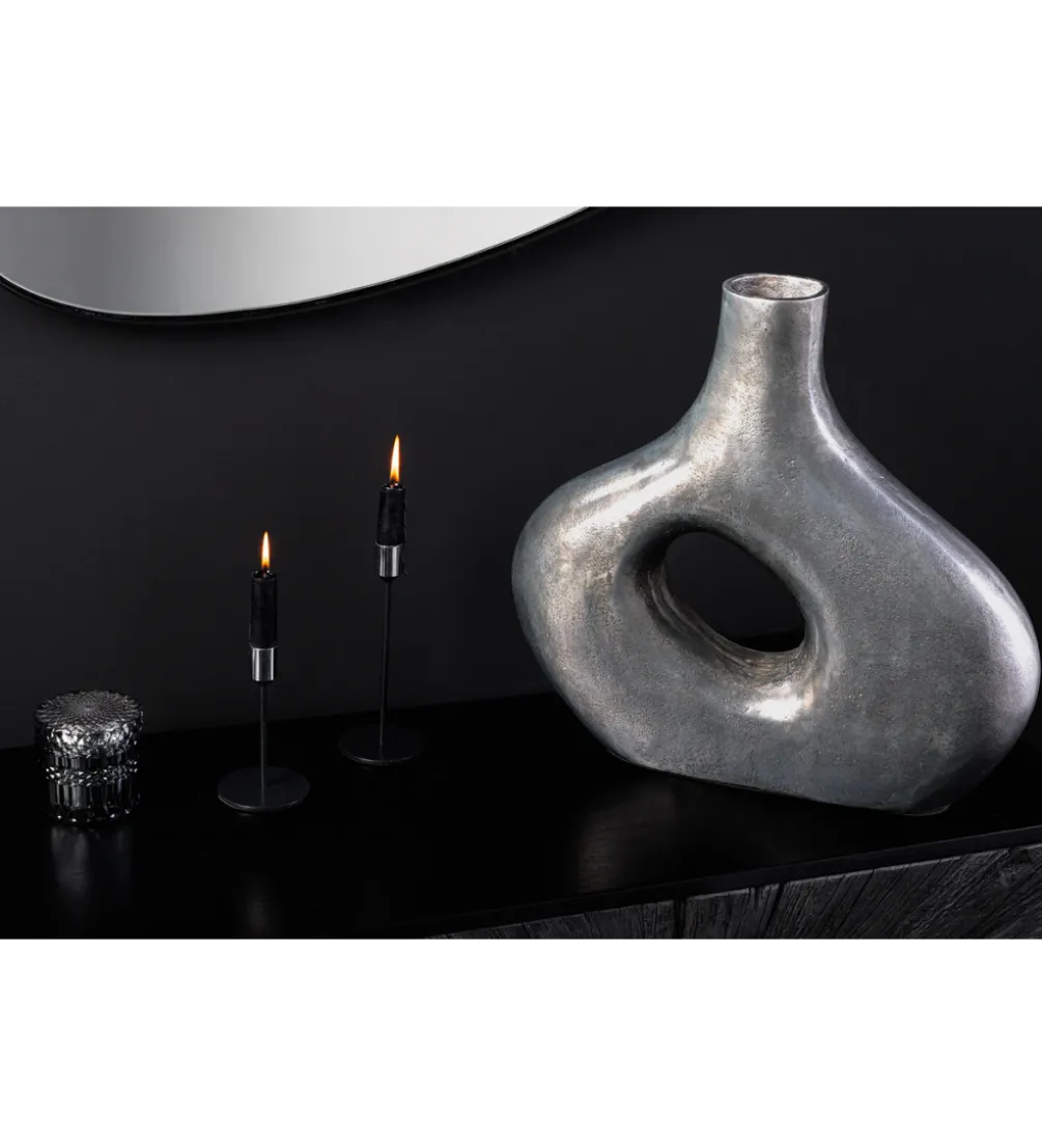 Wazon RING 30 cm ciemnoszary