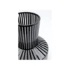 Wazon Roulette 24 cm czarno biały