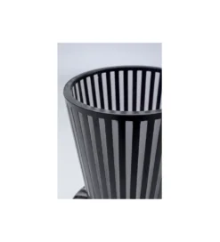 Wazon ROULETTE 41 cm czarno biały szklany