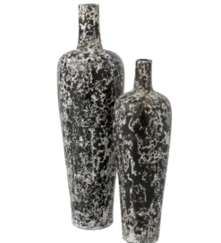Wazon RUBYNO 100 cm czarno biały