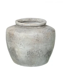 Wazon RUSTIC 20 cm ceramika szary