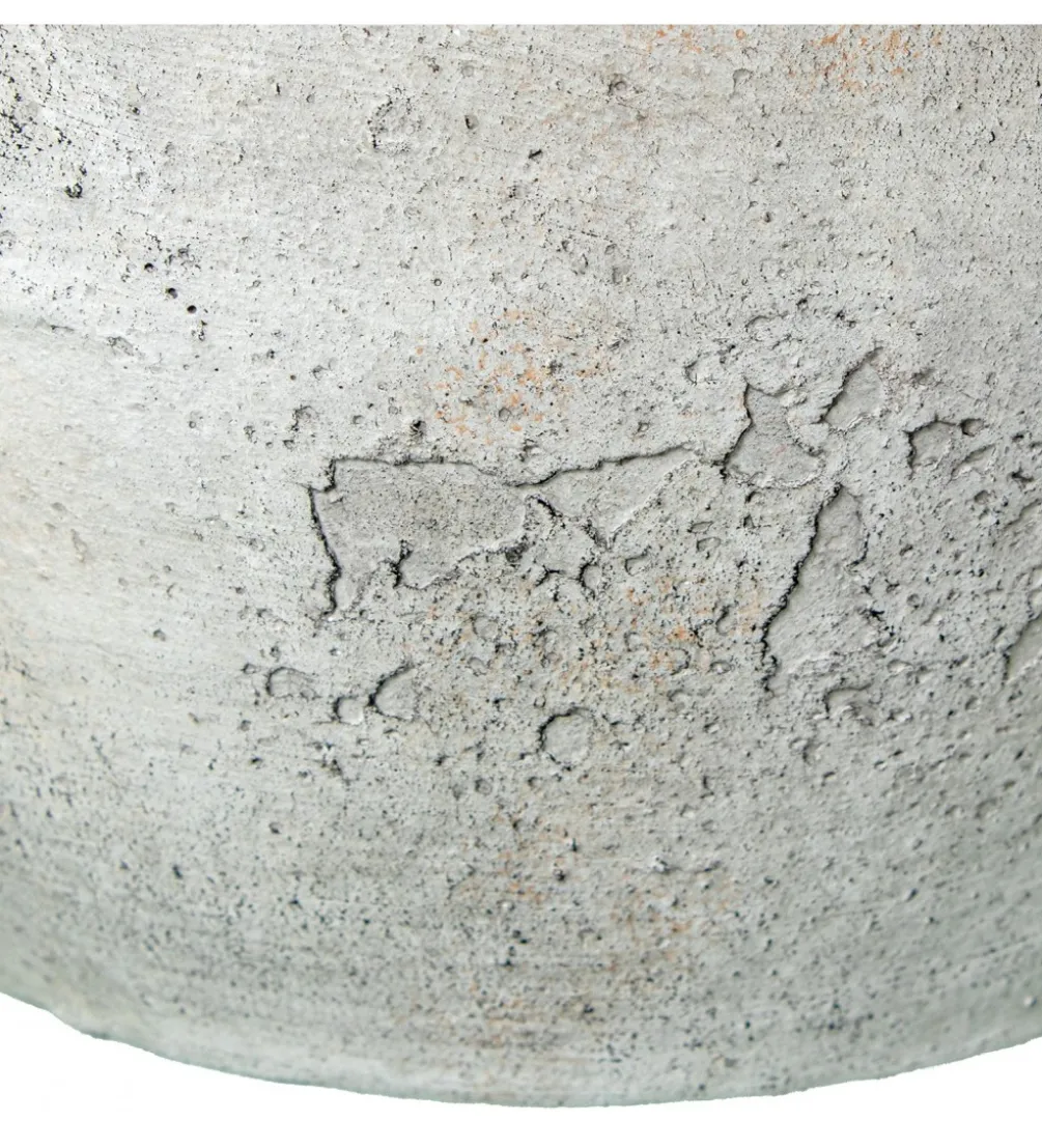 Wazon RUSTIC 20 cm ceramika szary