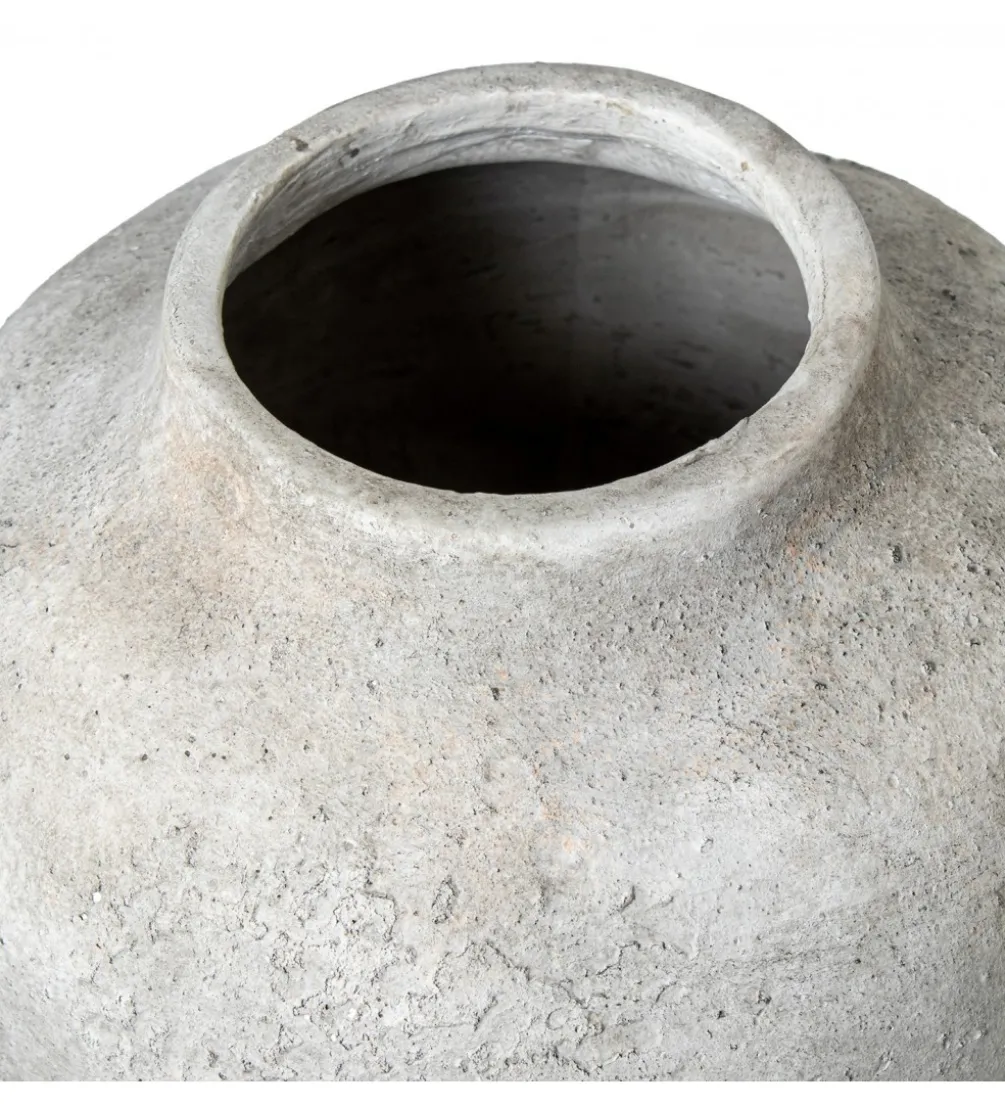 Wazon RUSTIC 43 cm ceramika szary