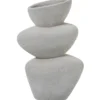 Wazon SARVADO 36 cm piaskowy biały