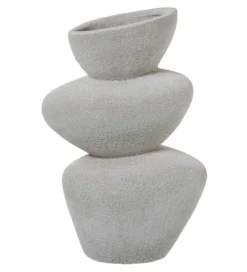Wazon SARVADO 36 cm piaskowy biały