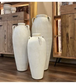 Wazon SEGASTO 80 cm beżowy piaskowy