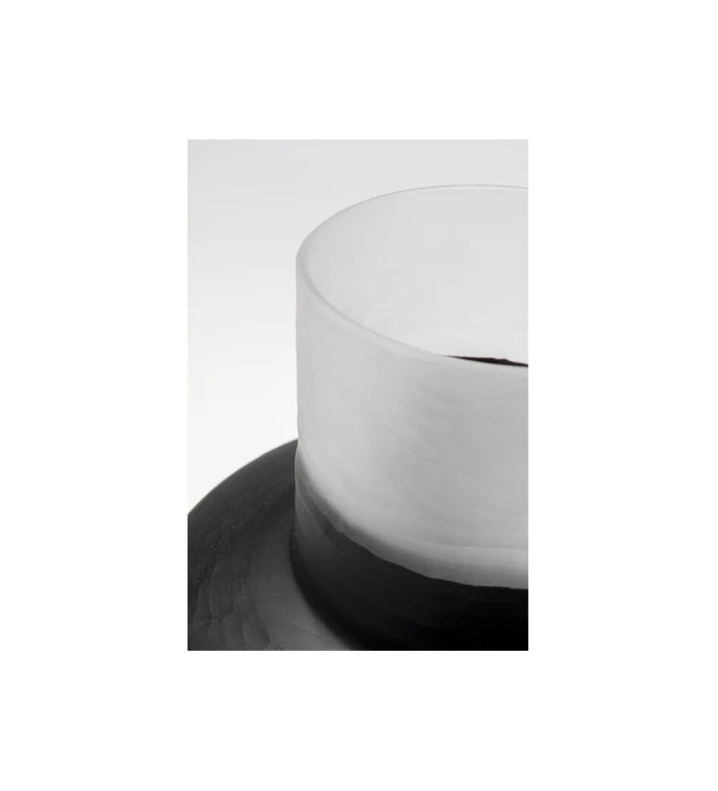 Wazon Shadow 34 cm czarno biały