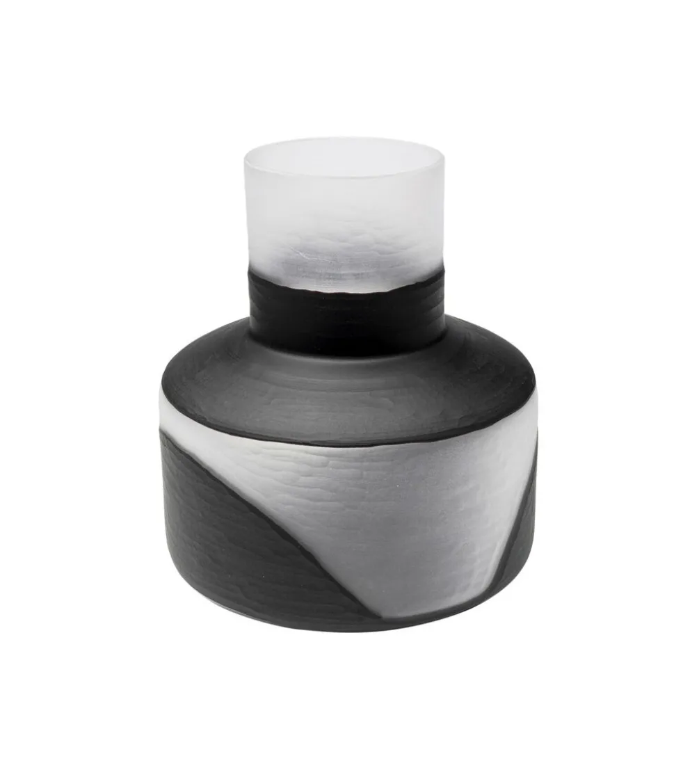 Wazon Shadow 34 cm czarno biały