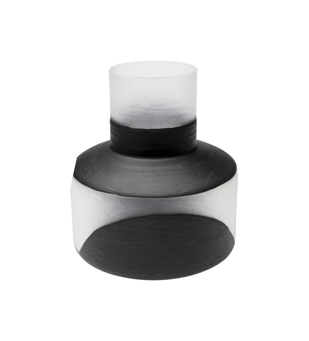 Wazon Shadow 34 cm czarno biały