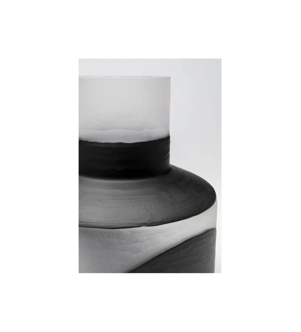 Wazon Shadow 34 cm czarno biały