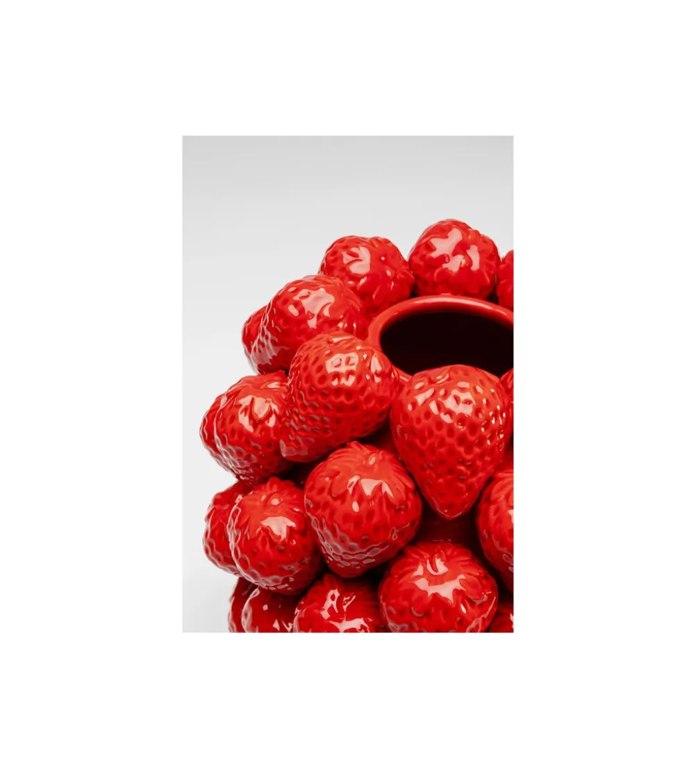 Wazon Strawberries 30 cm czerwony