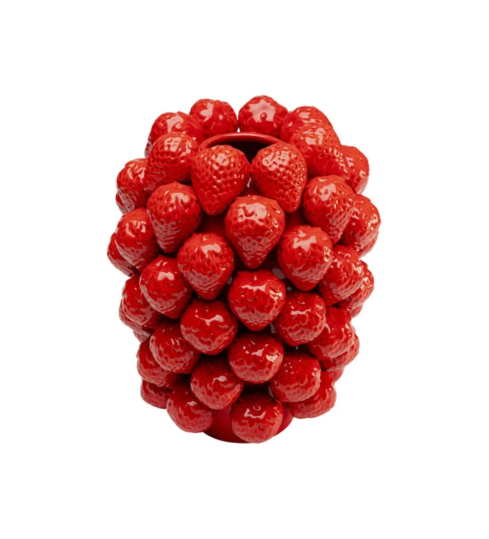 Wazon Strawberries 30 cm czerwony