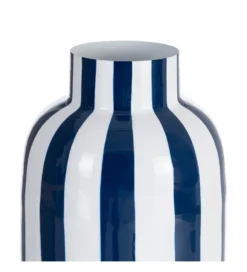 Wazon STRIPERSY 30 cm biały niebieski