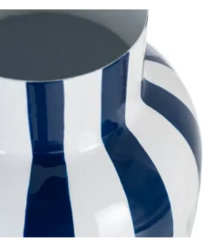 Wazon STRIPERSY 30 cm biały niebieski