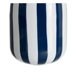 Wazon STRIPERSY 30 cm biały niebieski
